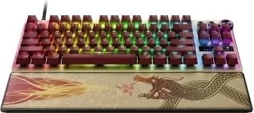 Tastierë Razer Huntsman V3 Pro TKL US, Counter-Strike 2 Edition, RGB, yellow