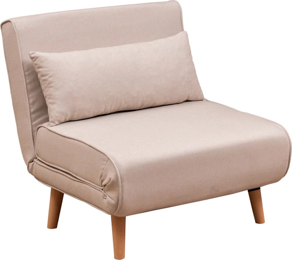 Krevat-karrige një vendës, Atelier del Sofa, Folde Single, krem