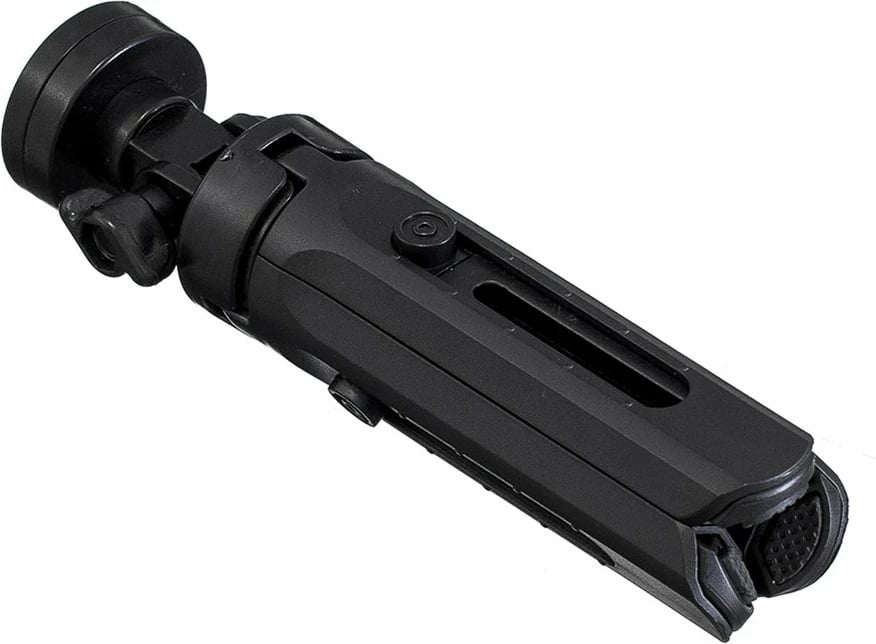 Mini tripod/selfie stick Hurtel 16-21 cm, për celular/GoPro, kllapë 55-90 mm, rrotullim 360°, i zi