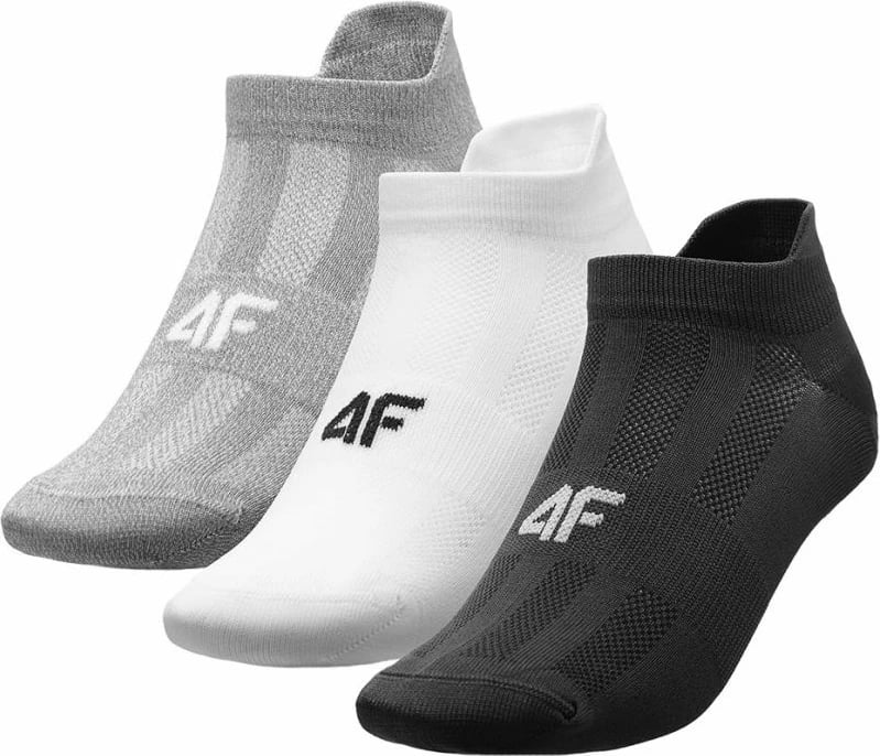 Çorape për meshkuj 4F, të bardha, të zeza dhe gri