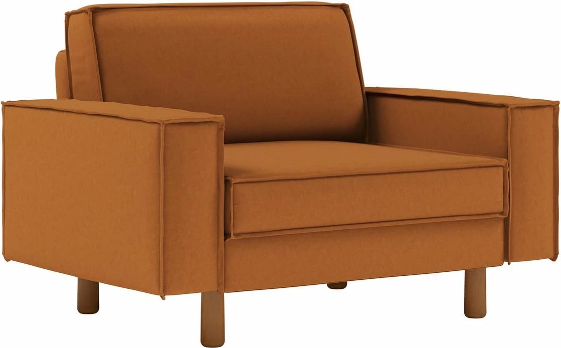 Karrige e madhe Sparrow, karamel, këmbë druri, Atelier del Sofa