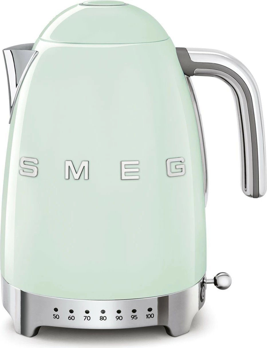 Ibrik elektrik SMEG KLF04PGEU, 1.7L, 2400W, pastel jeshil