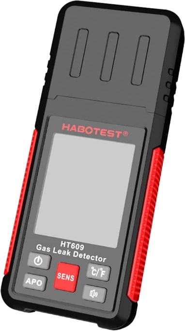 Detektor gazi Habotest HT609PRO me sondë teleskopike, ekran LCD, set me 3 bateri AAA