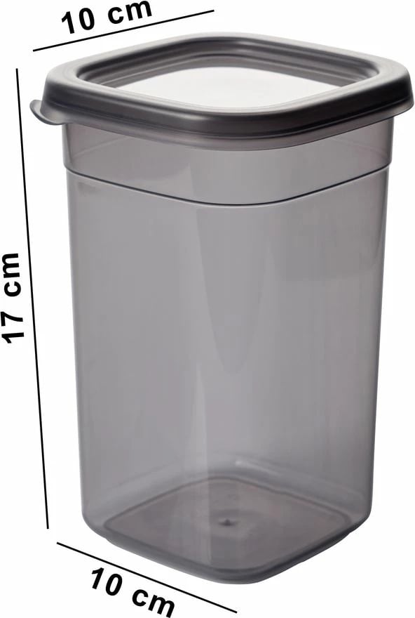 Set kuti plastike për organizim, anthracite, 6 copë, BNMPEGYAR06-2