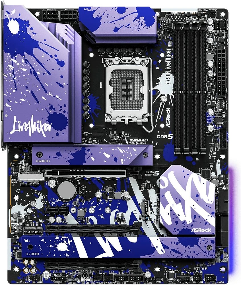 Pllakë amë ASRock Z790 LiveMixer, Intel, LGA 1700, DDR5, 128 GB, Vjollcë