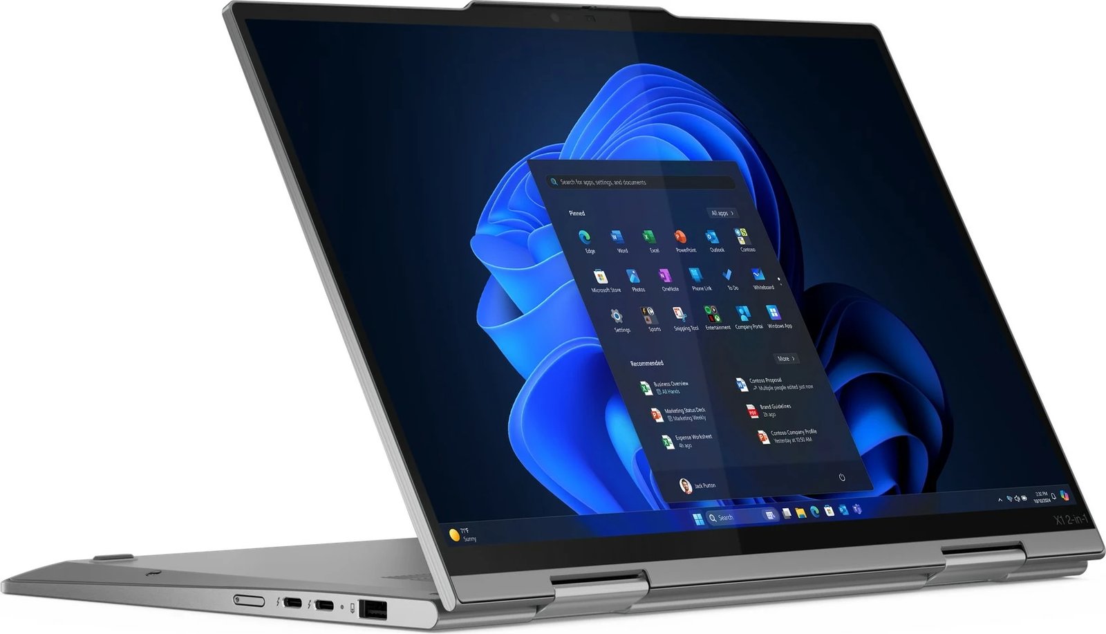 Kompjuter Lenovo X1 2in1 G10, Ultra7 258V, 32GB RAM, 1TB SSD, 14" WUXGA, 5G, Windows 11 Pro, gri