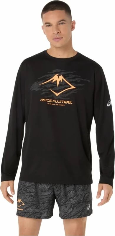 Maicë me mëngë të gjata Asics për meshkuj, e zezë
