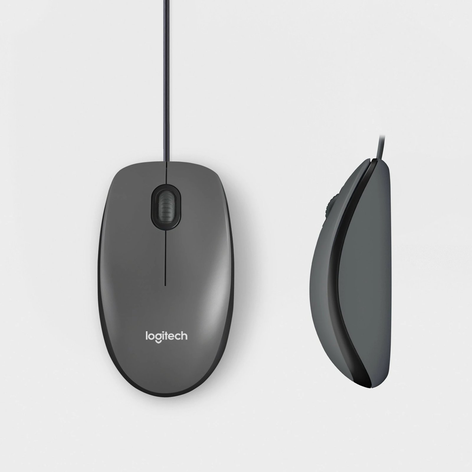 Maus Logitech M100, Ambidextrous, Optical, USB Type-A, 1000 DPI, Black