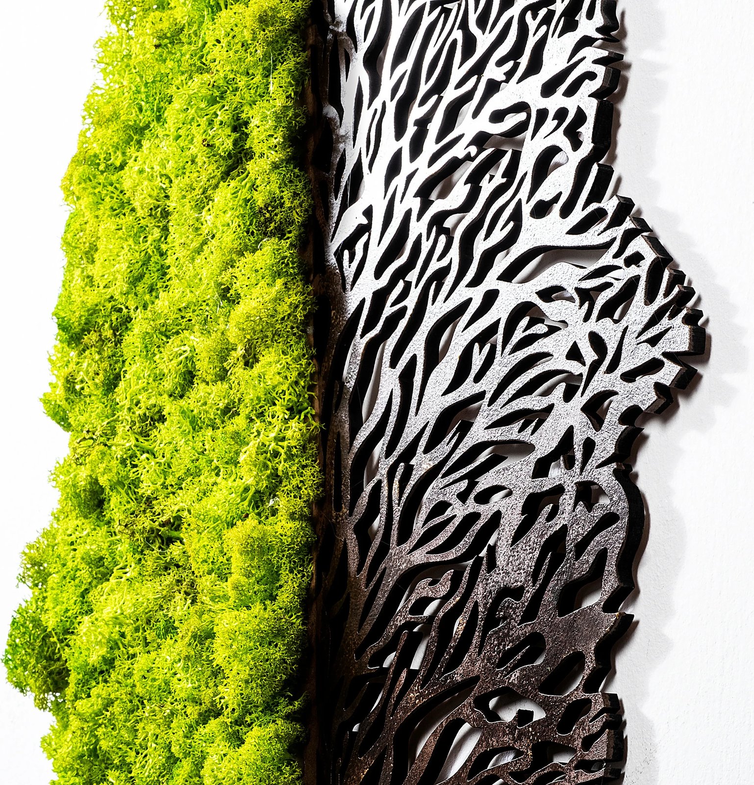 Aksesor dekorativ muri Wallity, jeshil dhe kafe