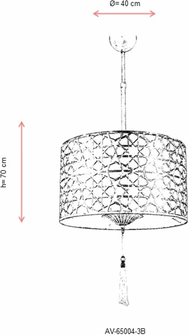 Llambë tavani Opviq, e bardhë, AV-65004-3B