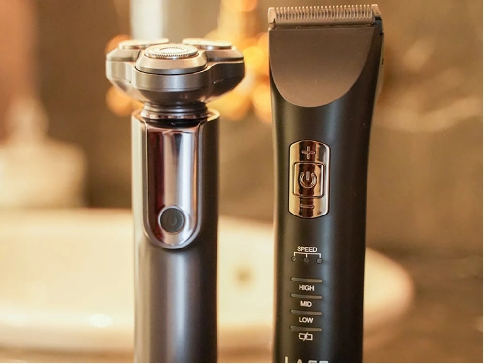 Trimmer flokësh dhe mjekre Lafe MasterTrim LAFTRY47538, tehe qeramike 45 mm, 3 shpejtësi, 0.8–2 mm + krehra 3–12 mm, 1800 mAh, me/pa kabllo, e zezë