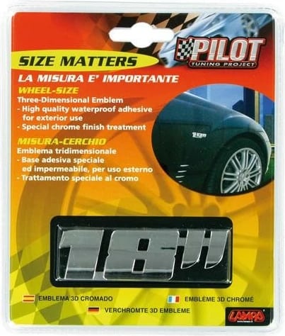 Shenja Dekoruese Chrome 18" 3d Pilot