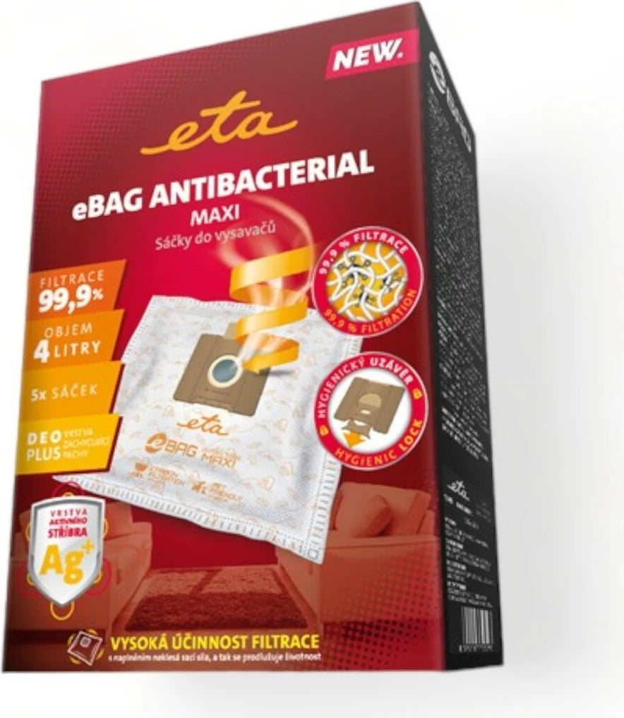 Qese për Fshesë Elektrike ETA eBag ANTIBACTERIAL MAXI 960068021