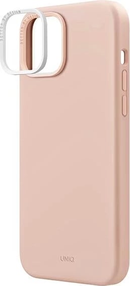 Mbështjellës UNIQ Lino për iPhone 14, Rozë