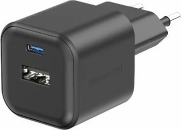 Karikues SWISSTEN, 12W 1x USB-C + 1x USB-A, i zi