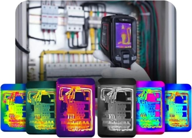 Kamerë termike Guide Sensmart E2+, 256x192, 16 GB, LCD, e zezë