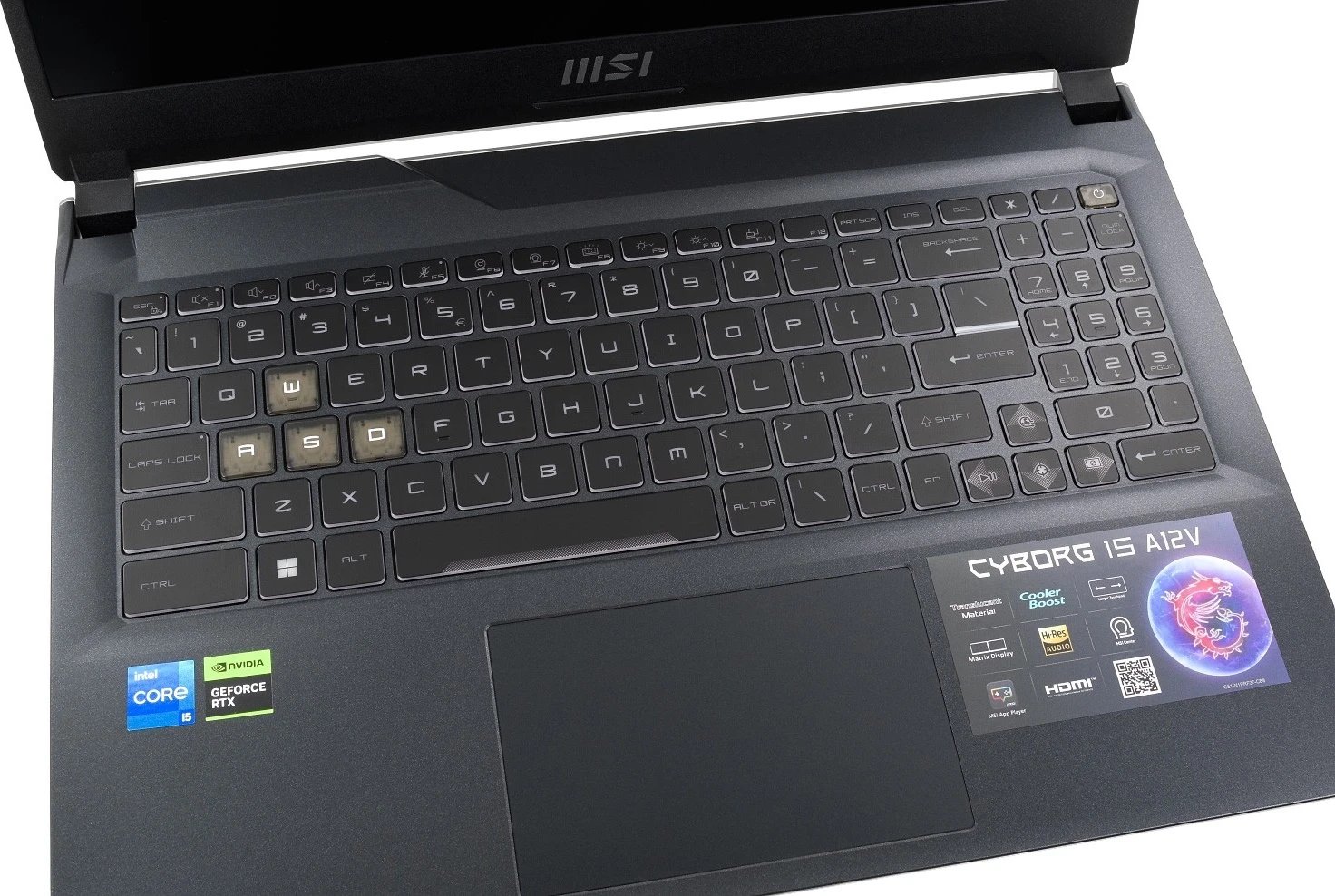 Laptop MSI Cyborg 15, 14", Intel Core i5, 16GB RAM, 512GB SSD, NVIDIA GeForce RTX 4060, i zi Laptop MSI Cyborg 15, 14", Intel Core i5, 16GB RAM, 512GB SSD, NVIDIA GeForce RTX 4060, i zi