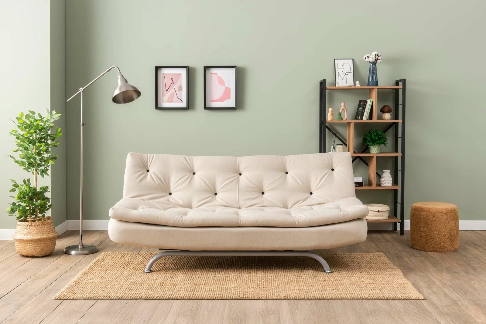 Divan-krevat treshe, Atelier del Sofa, Rivo, bezhë