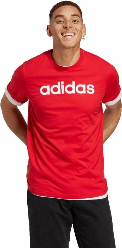 Maicë adidas për meshkuj, e kuqe