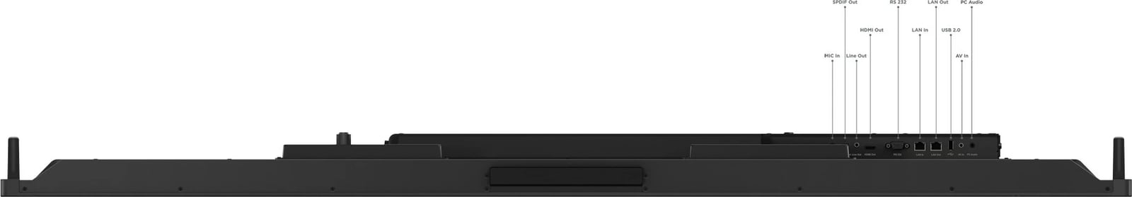 Ekran i madh Lenovo ThinkVision ILFD T65, 65 inç, UHD, HDMI/VGA/USB-C, i zi Ekran i madh Lenovo ThinkVision ILFD T65, 65 inç, UHD, HDMI/VGA/USB-C, i zi
