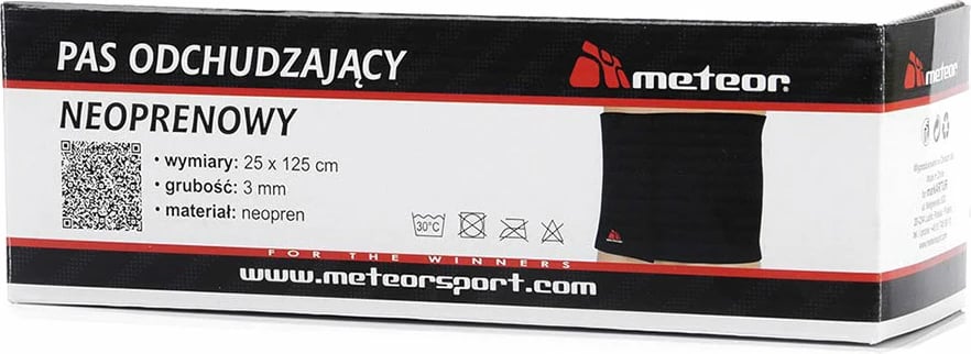 Rrip neopreni për fitnes Meteor, i zi