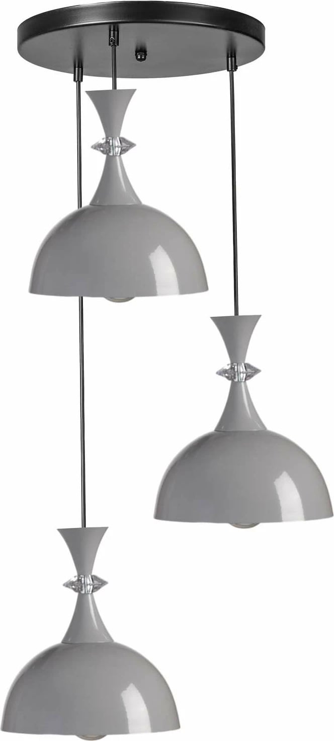 Llambë tavani Opviq, 9024-3, metalike, gri dhe e zezë