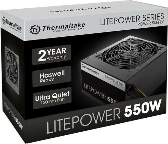 Kasë Thermaltake Litepower II 550W, e zezë