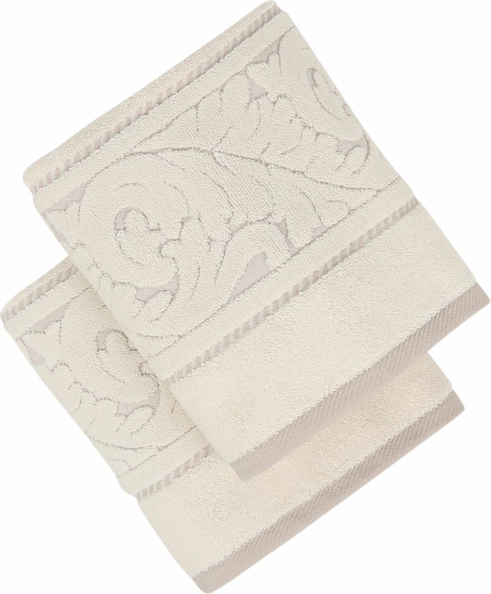 Set peshqirësh duarsh (2 copa), Mijölnir, Sultan, krem