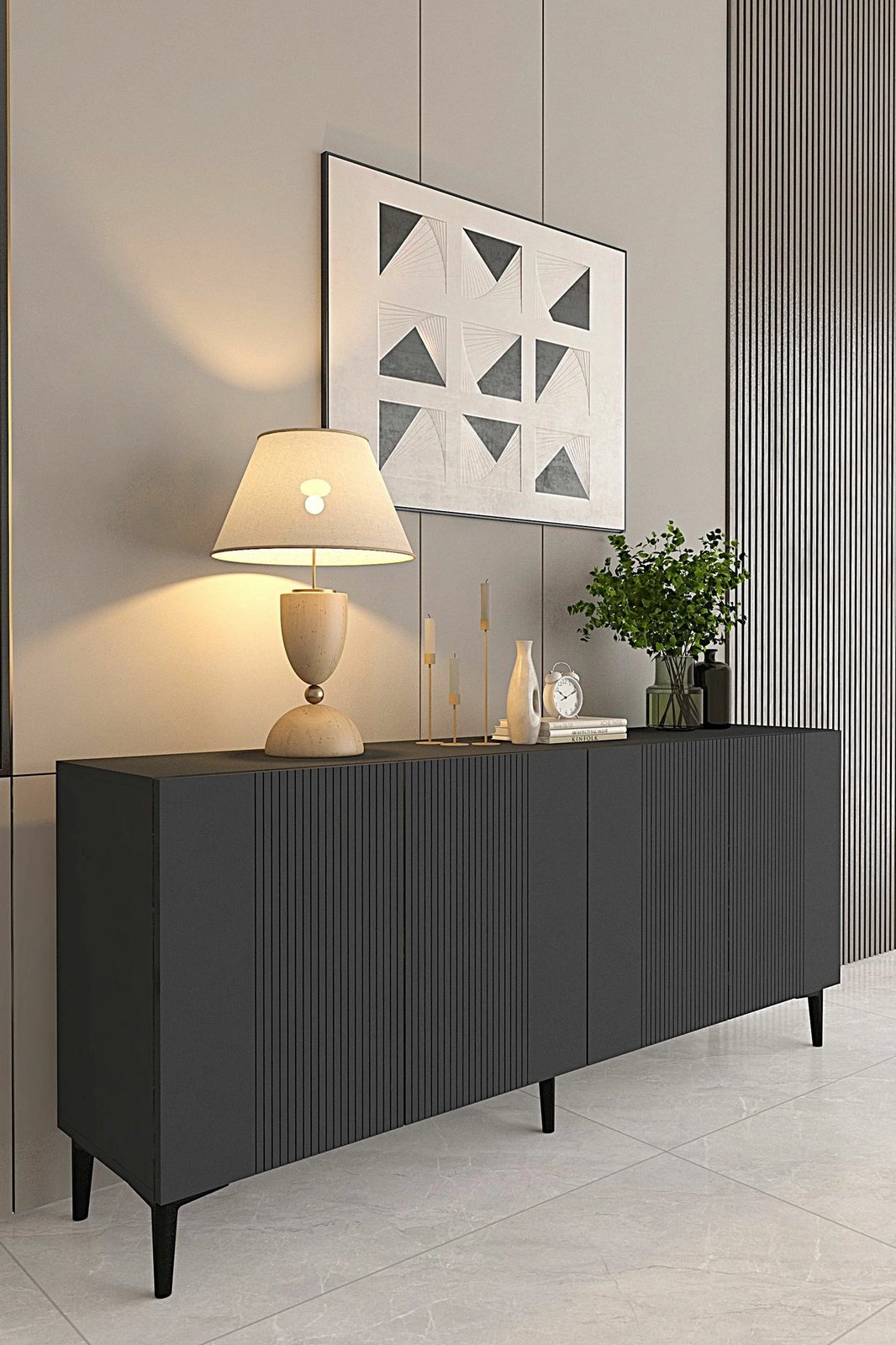 Konsolë Skye Decor, Corsa 150, antracit