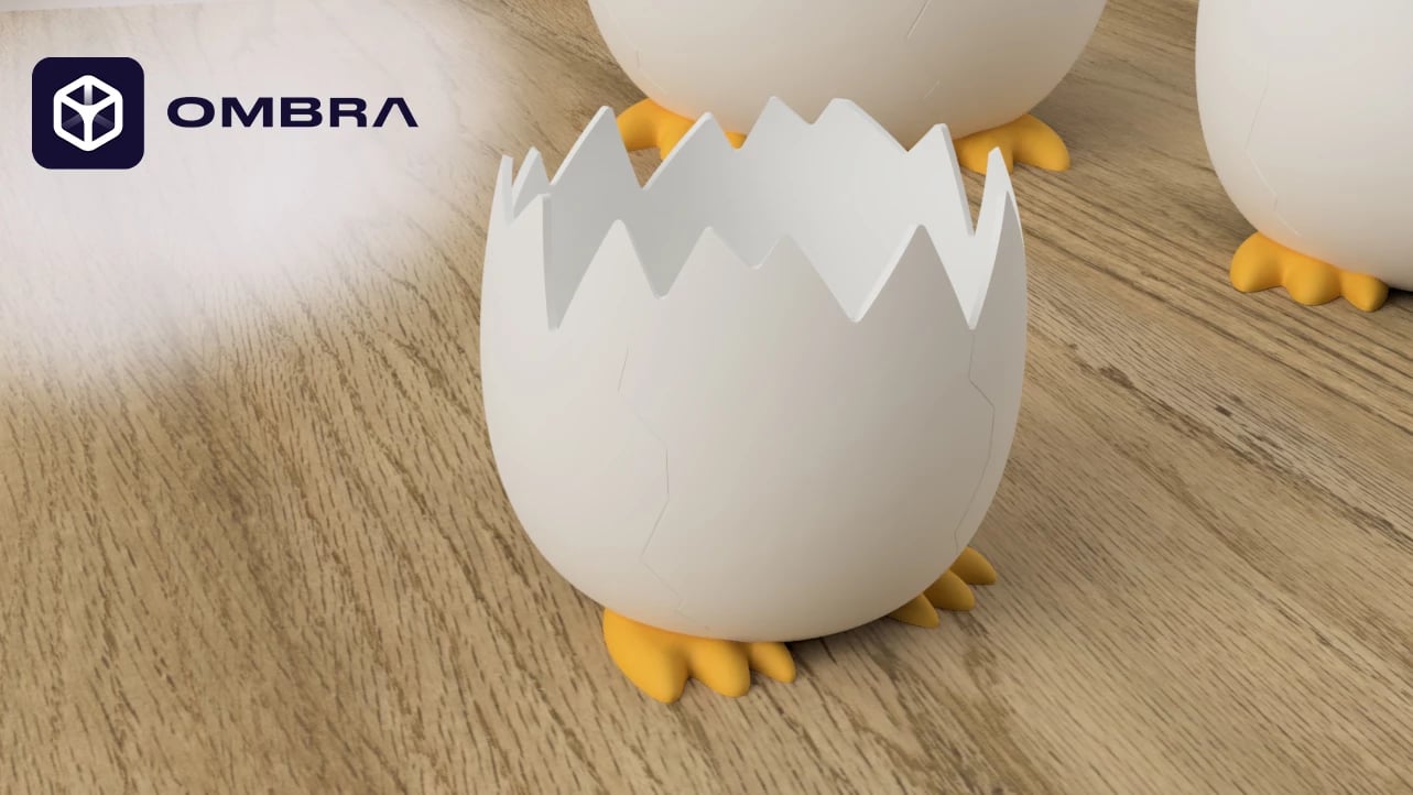 Egg Shell (Mbajtëse Pjatë Dekorative) e bardhë