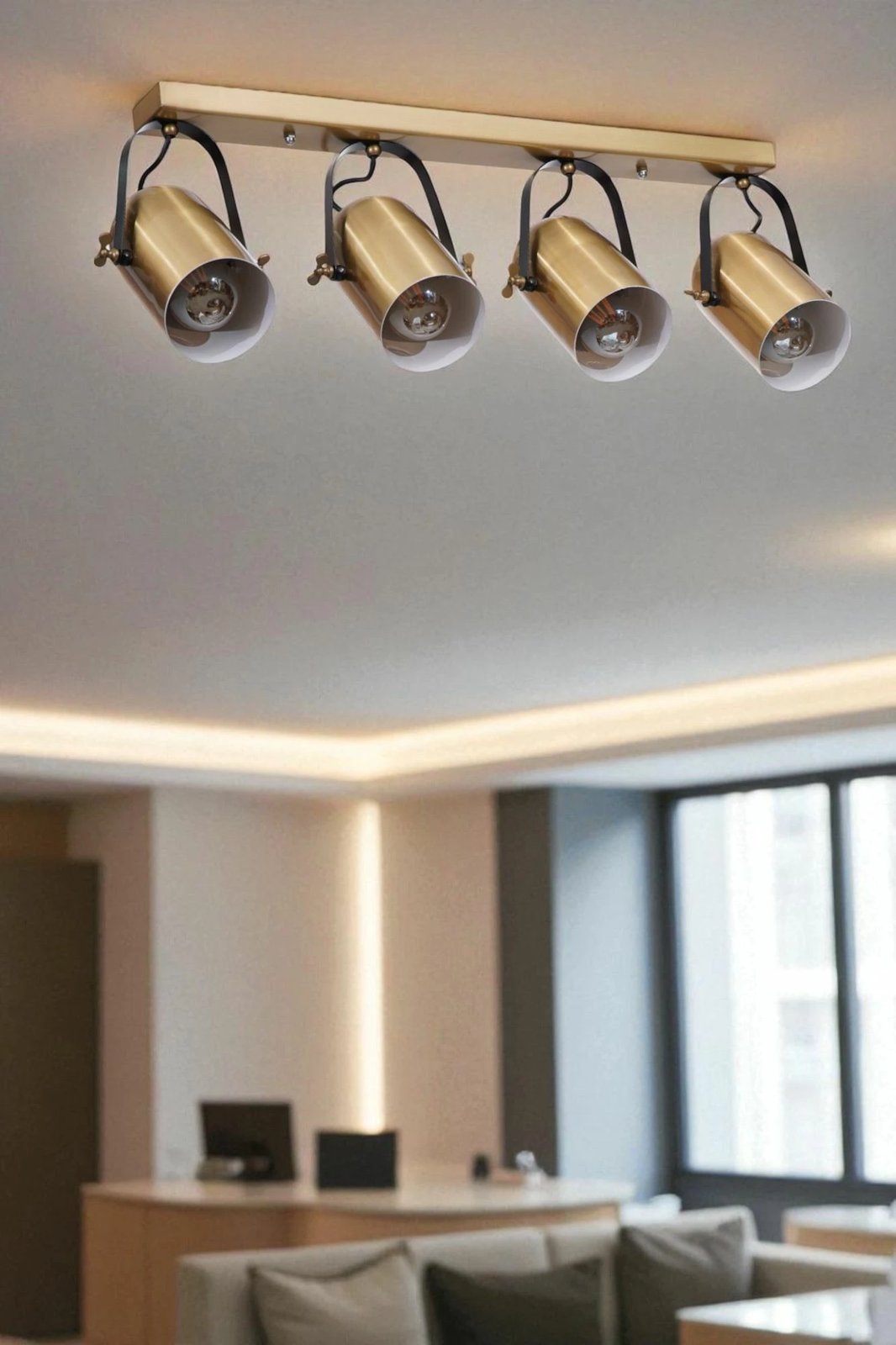 Llambë tavani Opviq, ngjyrë ari, 8994-6