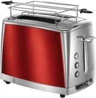 Toster Russell Hobbs 23220-56 Luna Solar Red, 2 tosta, 6 nivele, e zezë-argjend