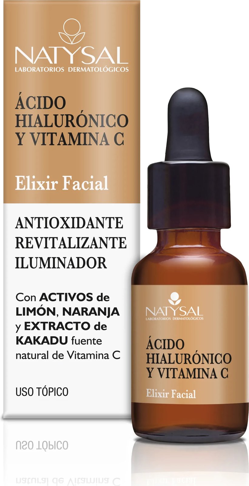 Eliksir për fytyrë NATYSAL Acido Hialuronico dhe Vitamina C unisex