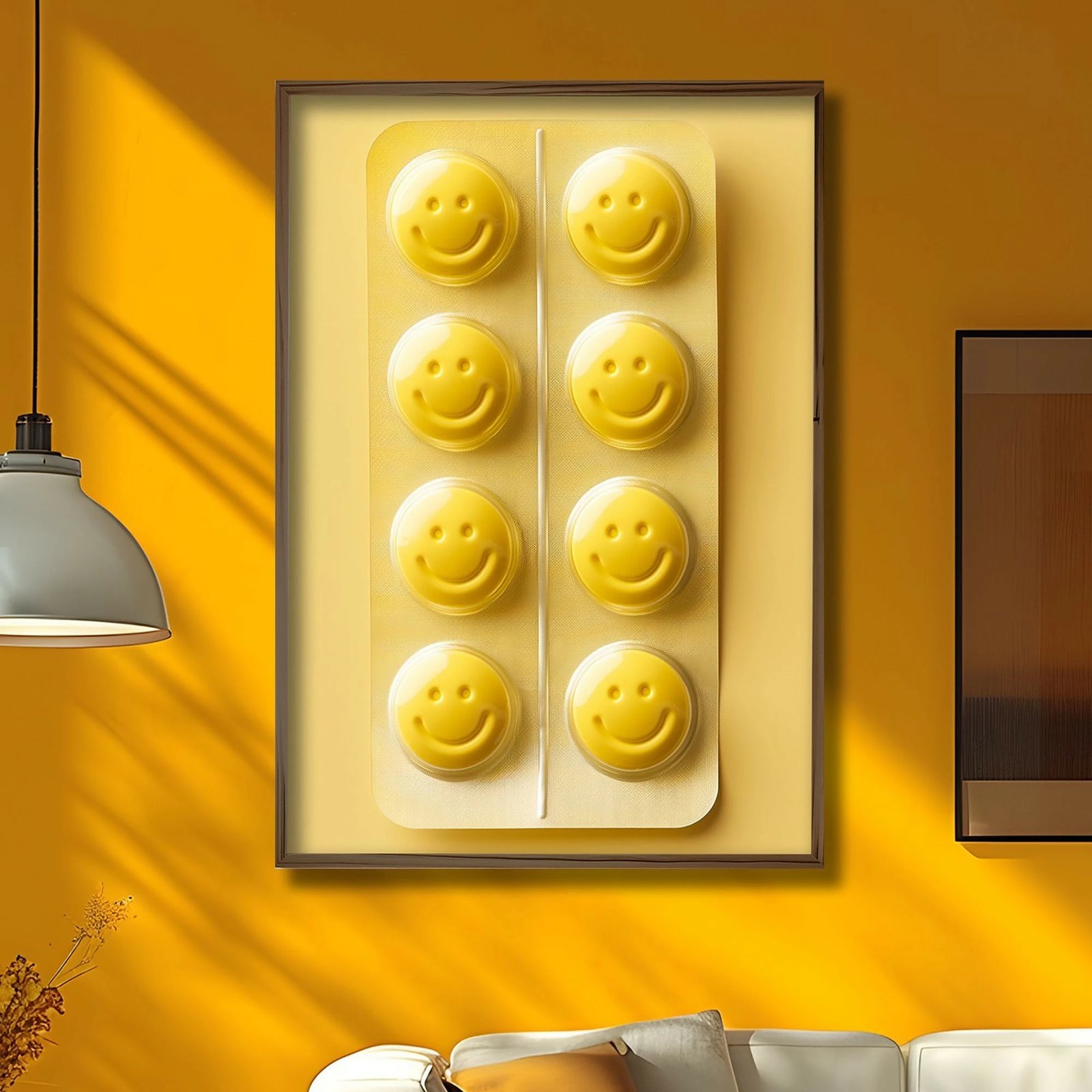 Pikturë dekorative me kornizë, MDF, Wallity, GE059-L