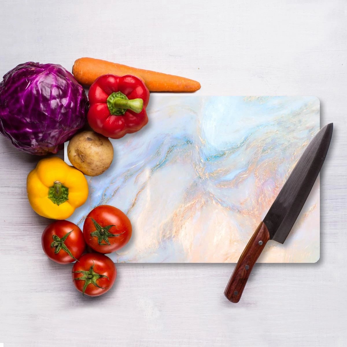 Dërrasë prerëse Hermia, qelq i temperuar, shumëngjyrëshe, Ckt12 - 3040, 30x40cm Dërrasë prerëse Hermia, qelq i temperuar, shumëngjyrëshe, Ckt12 - 3040, 30x40cm