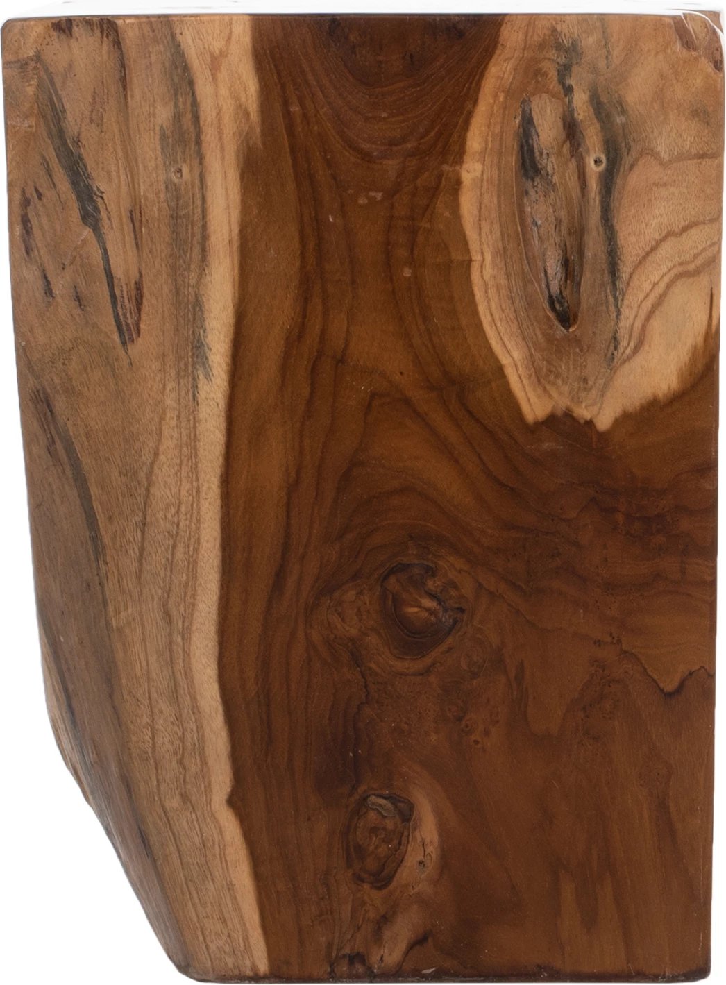 Karrige për bar FH7721 katrore, dru teak natyral, 30x30x40H