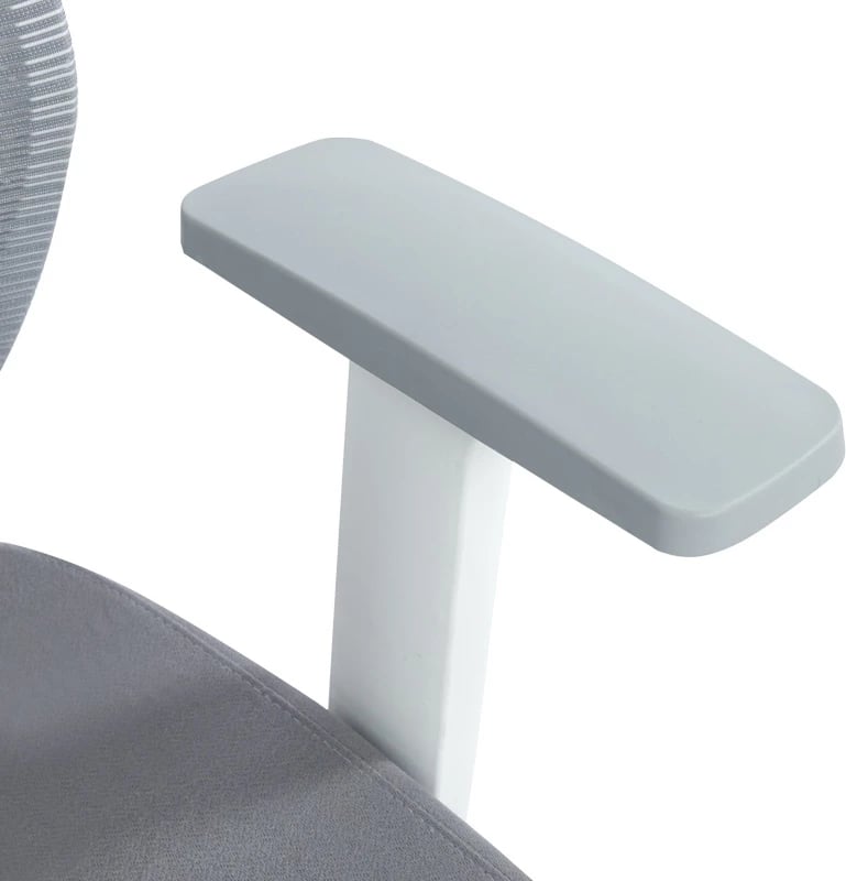 Karrige menaxheri për zyre Commend, pëlhurë rrjete, ngjyrë gri-bardhë