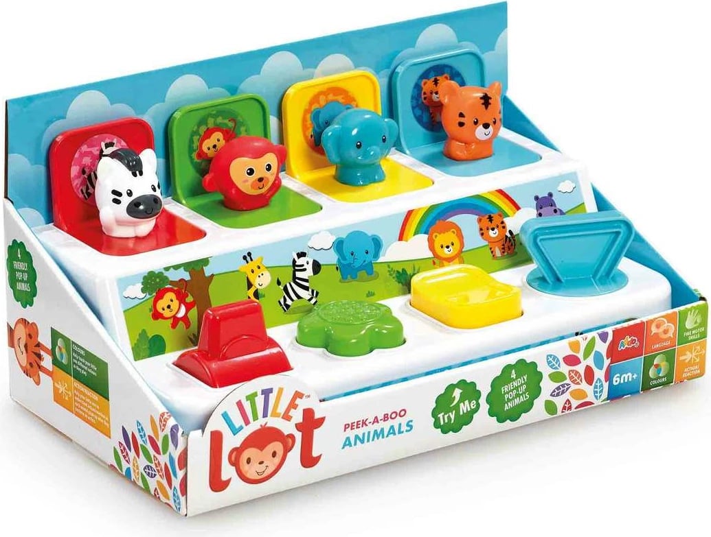 Little Lot – Lodër Kafshësh Peek-a-Boo për Bebe