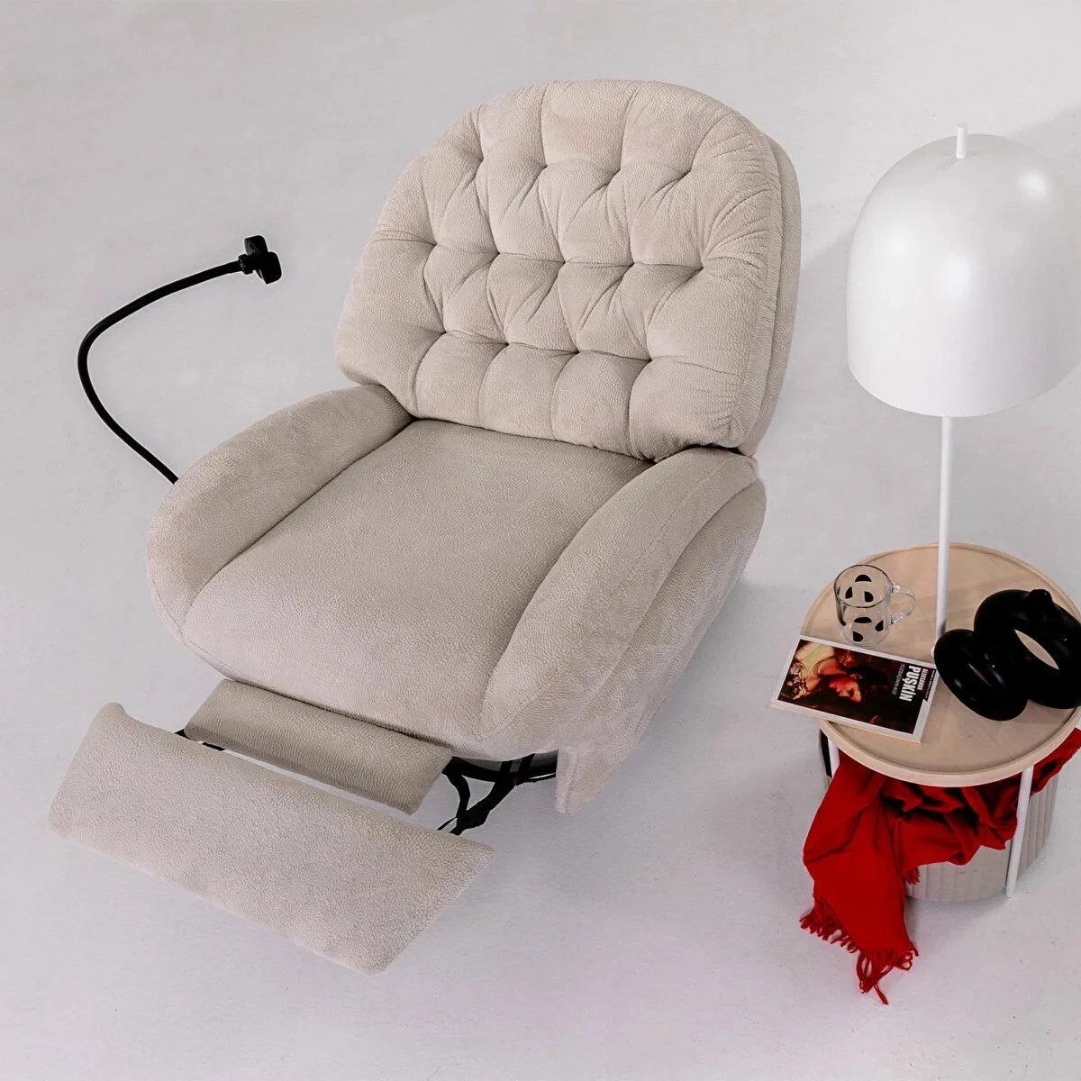 Recliner elektrik Dream, krem, Atelier del Sofa