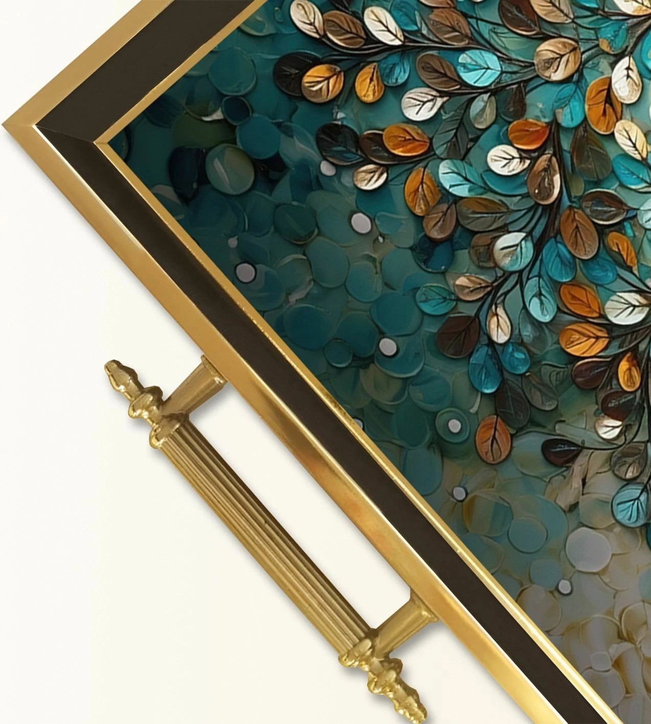 Tabaka qelqi me dizajn peme, shumëngjyrëshe, TPA9938 Tabaka qelqi me dizajn peme, shumëngjyrëshe, TPA9938