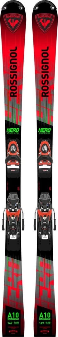 Set ski Rossignol HERO SL PRO 128-149 R21 SPX11, kuqe