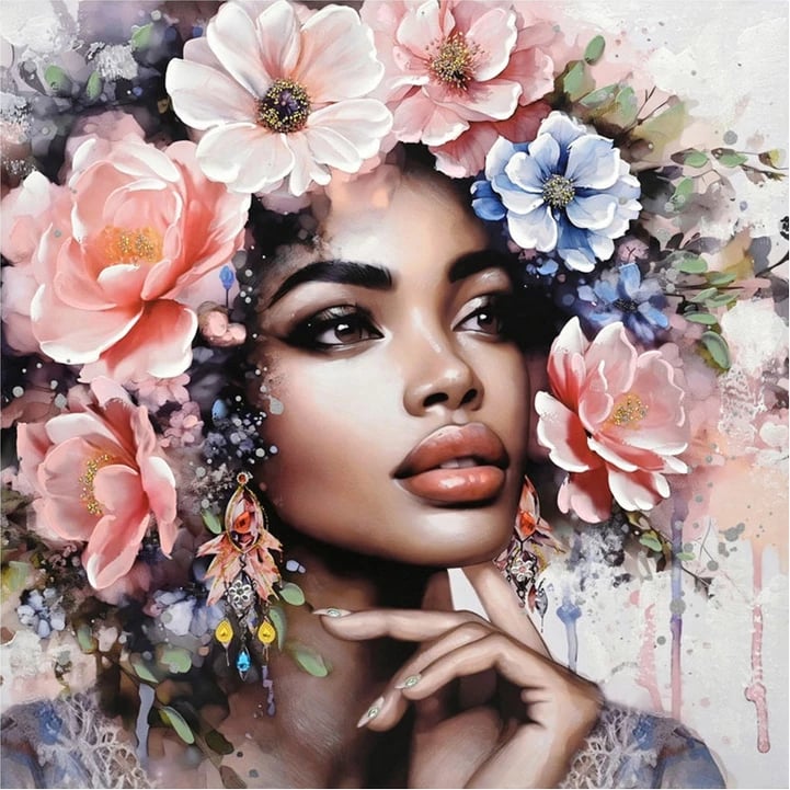 Pikturë kanavacë Prima, shumëngjyrëshe, 100x3x100cm (set prej 6 copash)