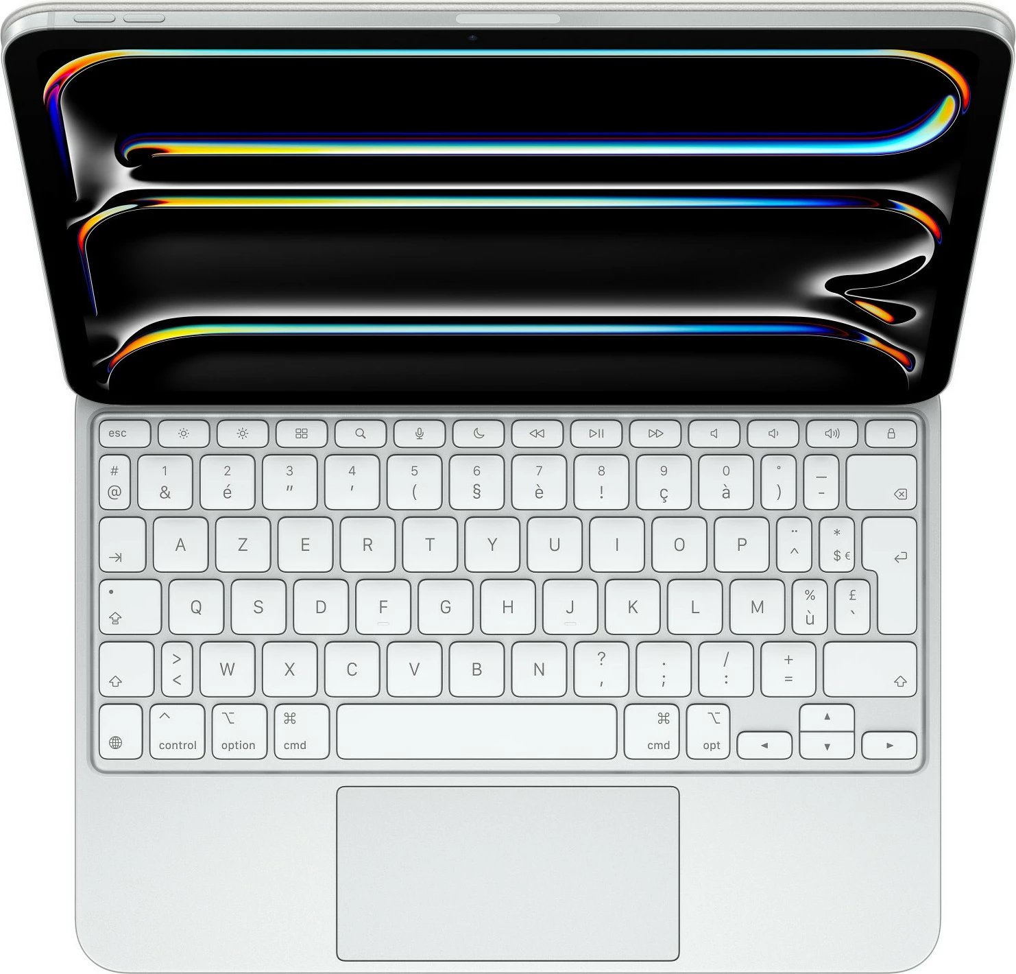 Tastierë Apple Magic Keyboard, AZERTY, Trackpad, Scissor key switch, e bardhë