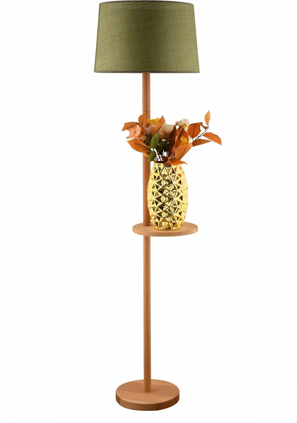 Llambë dyshemeje Opviq, ngjyrë e gjelbër dhe lis, 64917