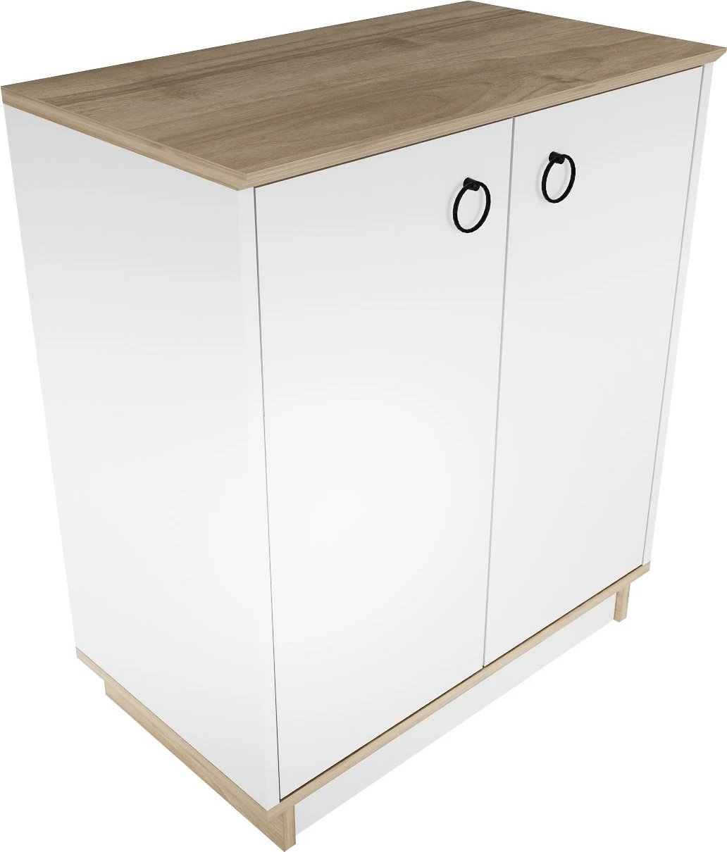 Konsol Skye Decor, nuancë e bardhë dhe arre