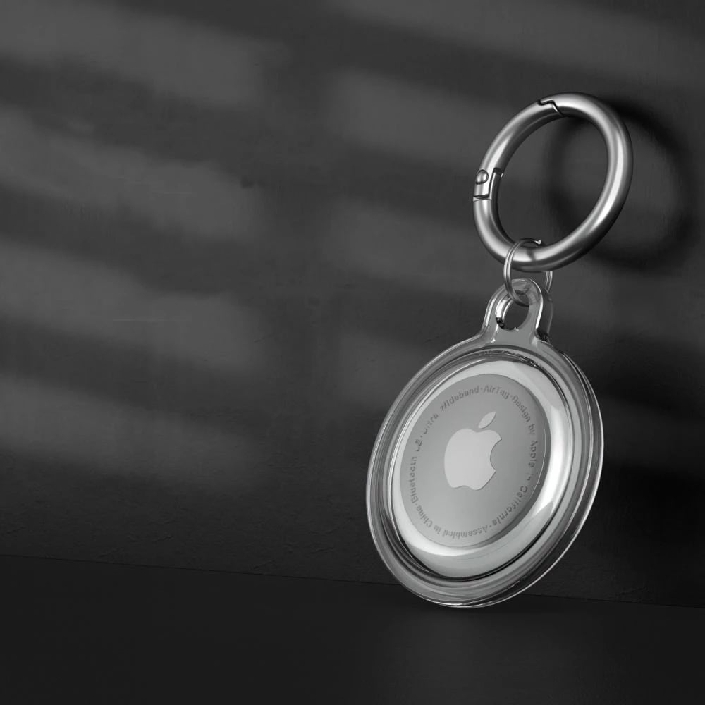 Mbështjellës silikon Tech-Protect Icon për Apple AirTag, transparent