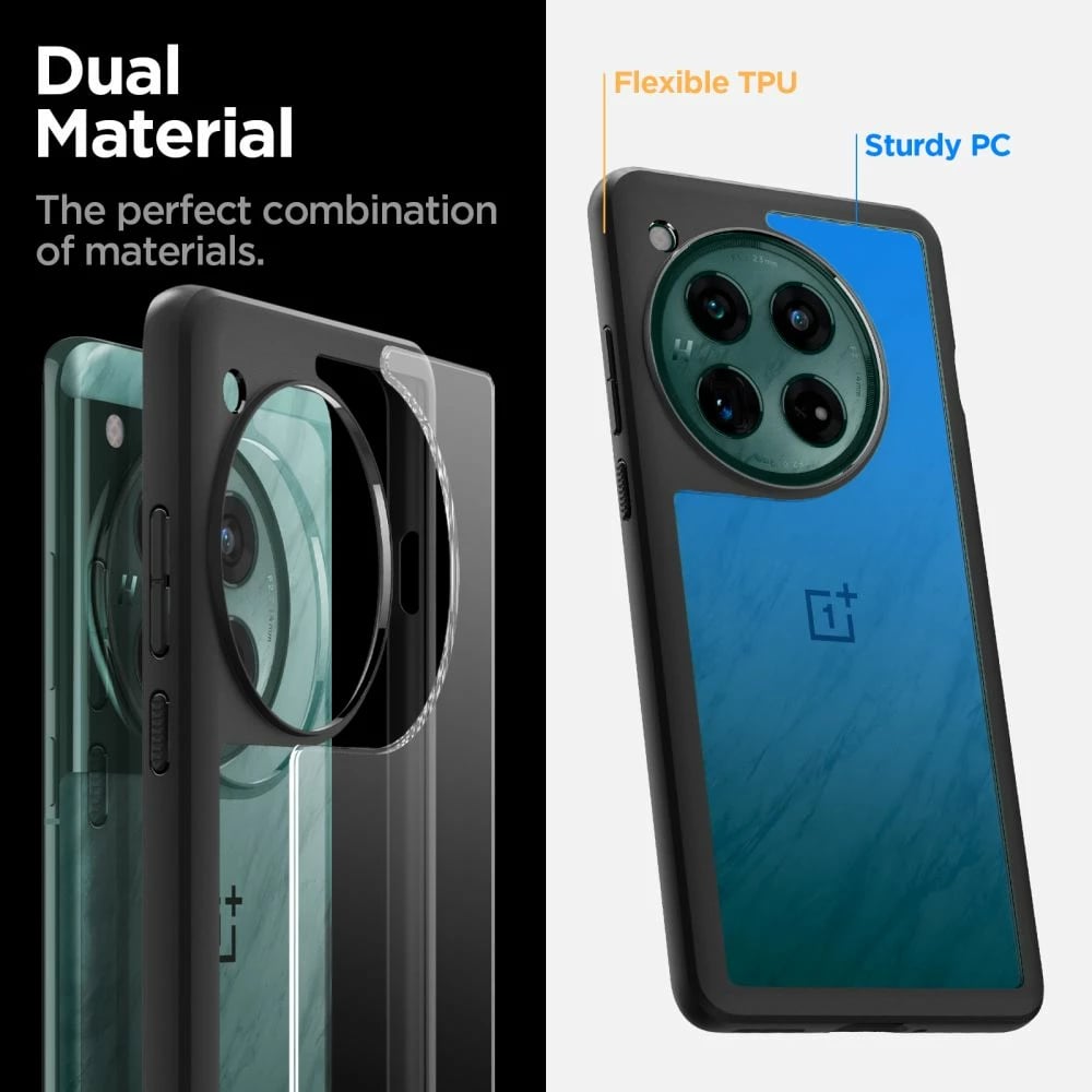Mbështjellës Spigen Ultra Hybrid për OnePlus 12, Matte Black
