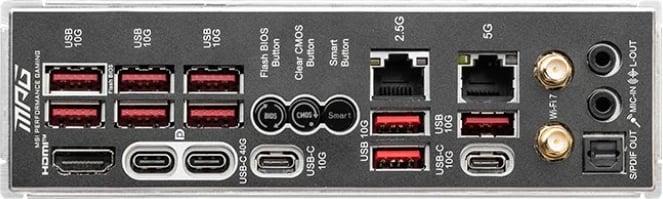 Pllakë amë MSI MPG X870E CARBON WIFI AM5 DDR5 ATX, USB4, Wi‑Fi 7