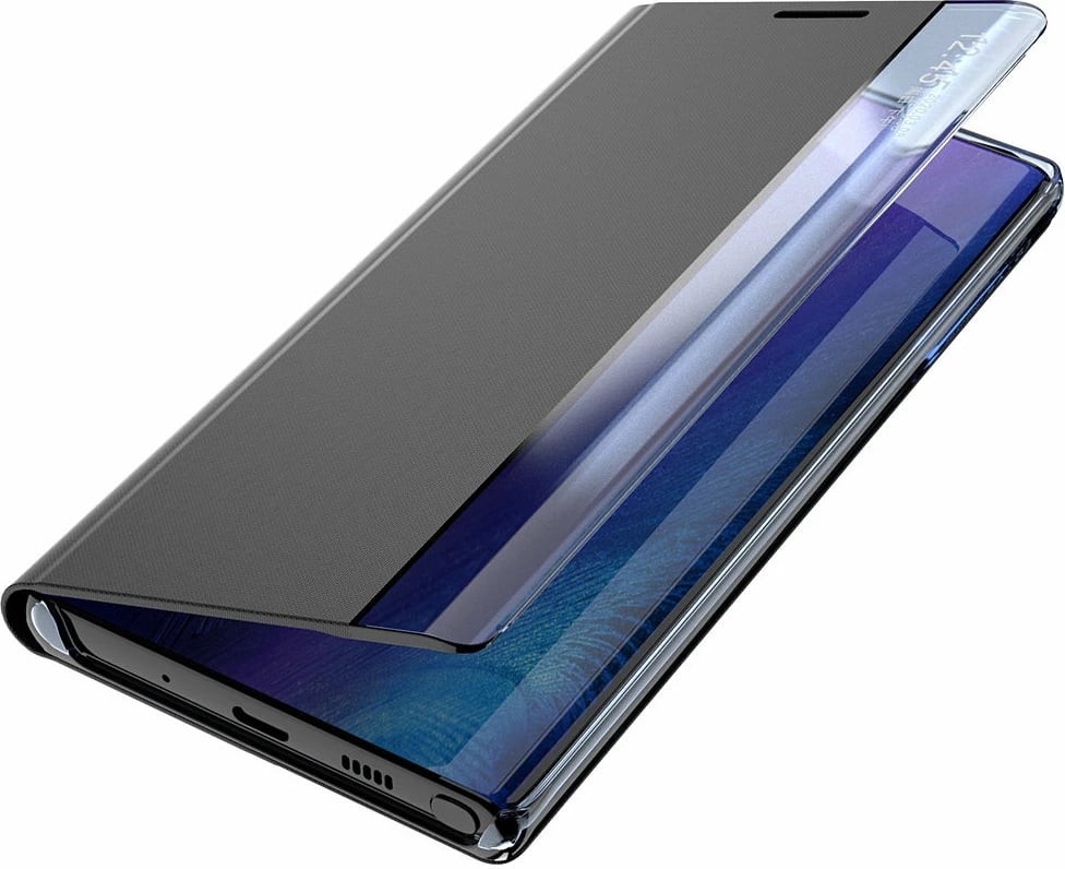 Mbështjellës Hurtel New Sleep Case për Samsung Galaxy S23, me kapak dhe qëndrim, i zi