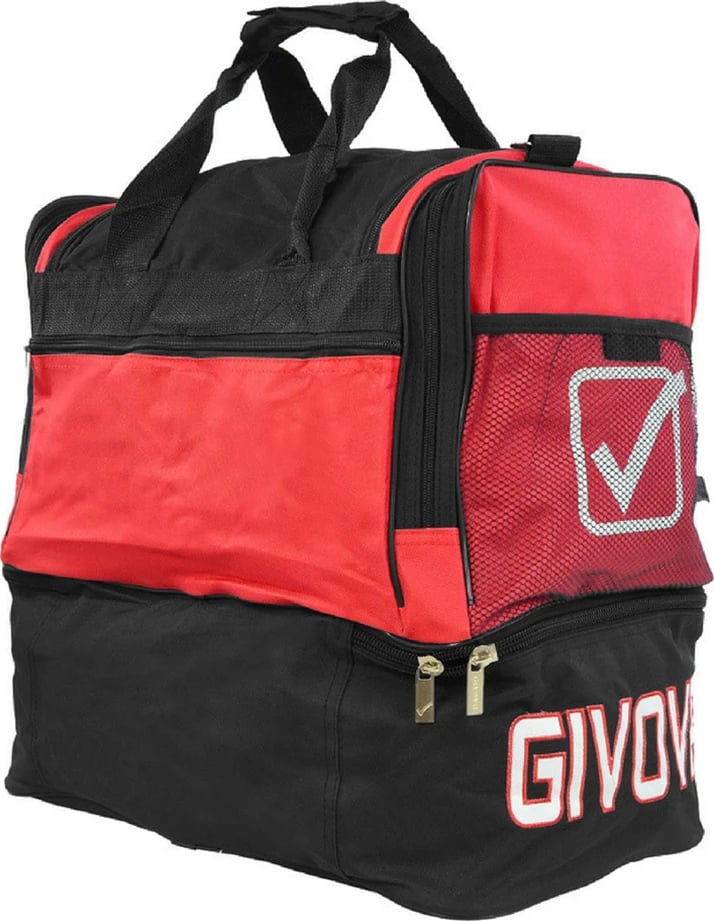 Çantë sportive Givova unisex, e kuqe-e zezë Çantë sportive Givova unisex, e kuqe-e zezë